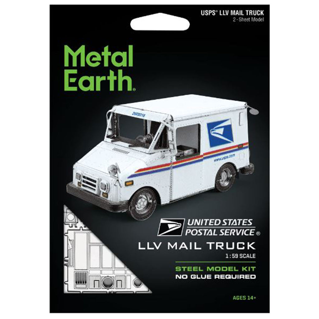 Metal Earth USPS LLV Mail Truck Model Kit
