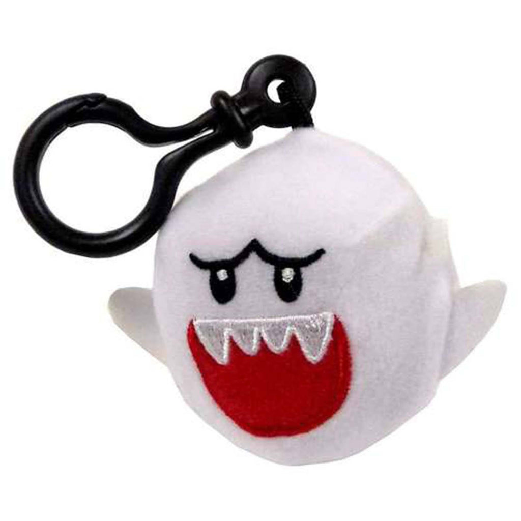 Super Mario World Of Nintendo Boo Clip On Plush Figure