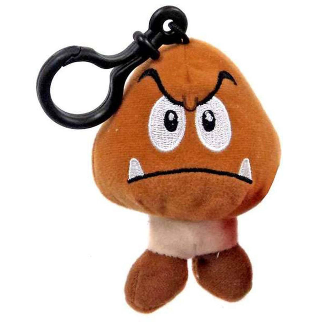 Super Mario World Of Nintendo Goomba Clip On Plush Figure