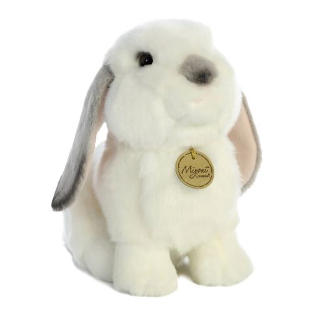 Aurora Miyoni Lop Eared Rabbit Grey Ears 11 Inch Plush Figure