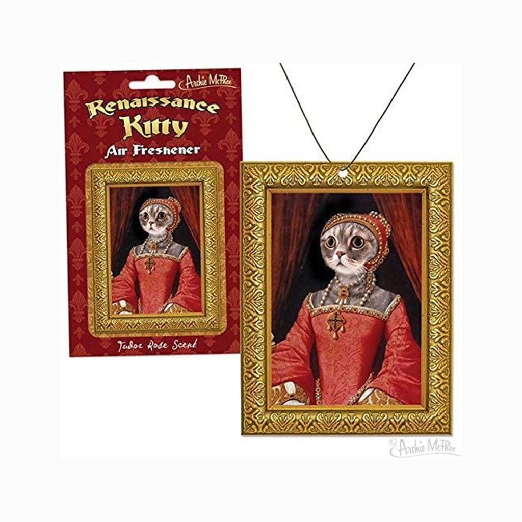 Archie McPhee Renaissance Kitty Rose Scented Air Freshener