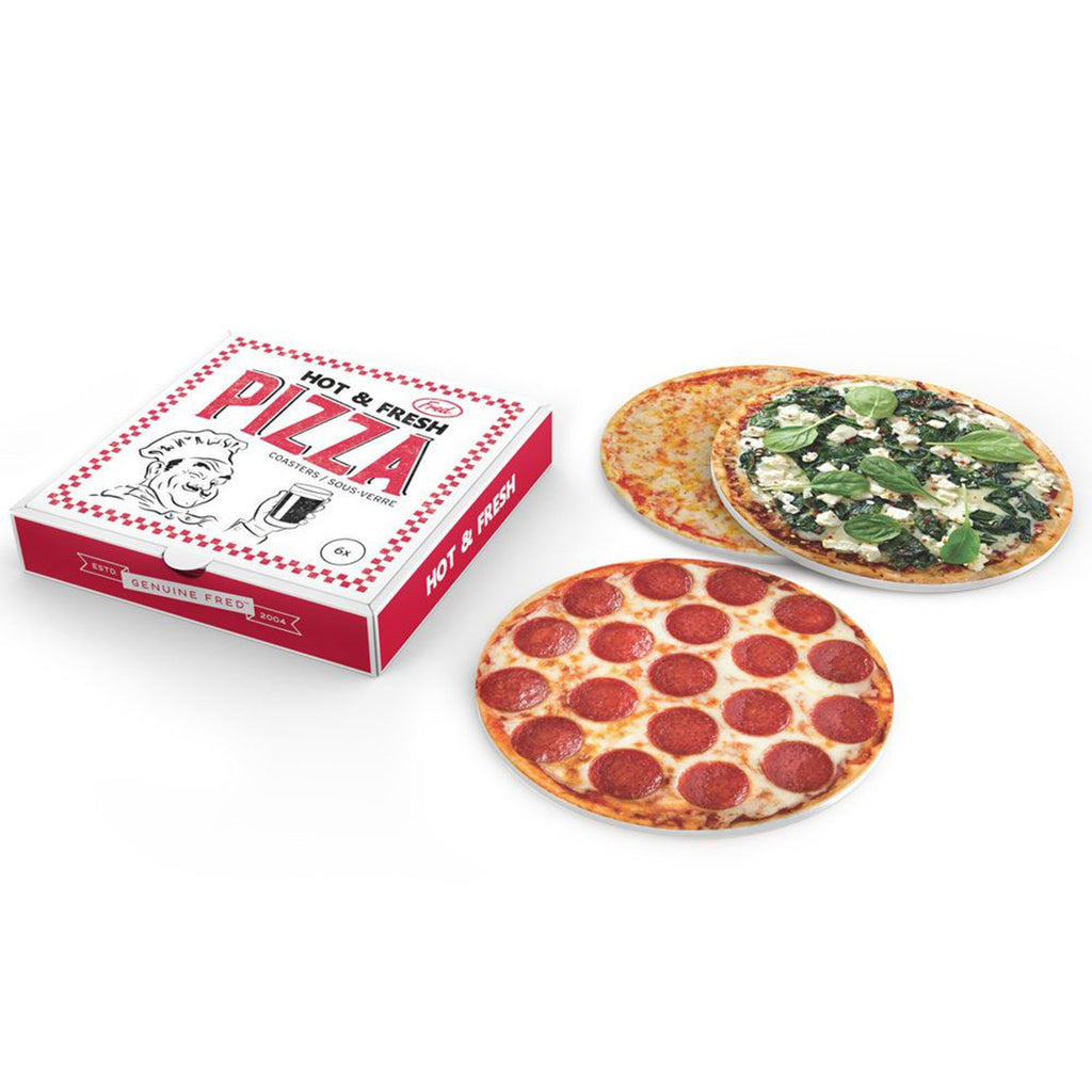 FRED Hot And Fresh Pizza Coasters