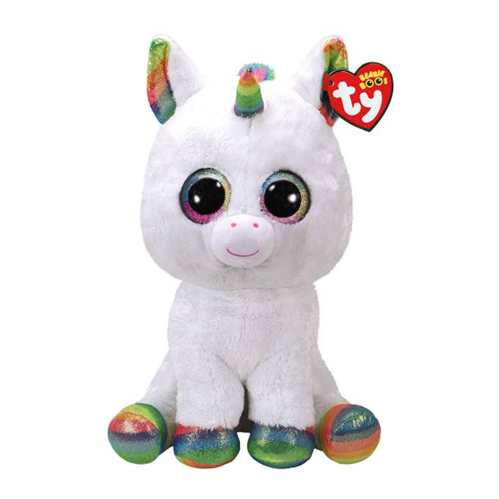 Ty Pixy White Unicorn 17 Inch Plush Figure