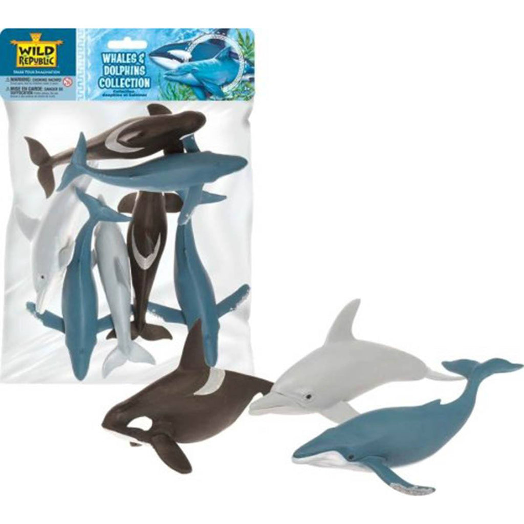 Polybag Of Whale And Dolphin Figurines