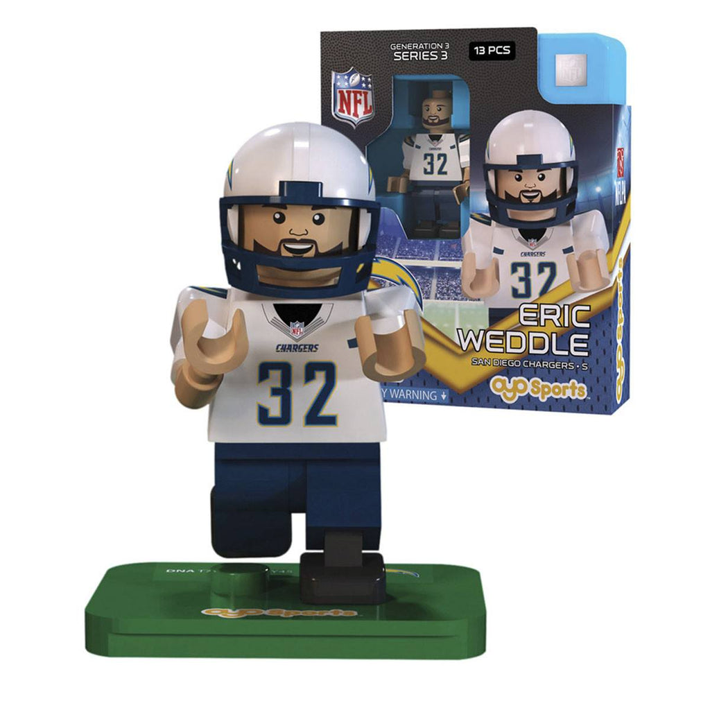 NFL San Diego Chargers Eric Weddle G3S3 OYO Mini Figure