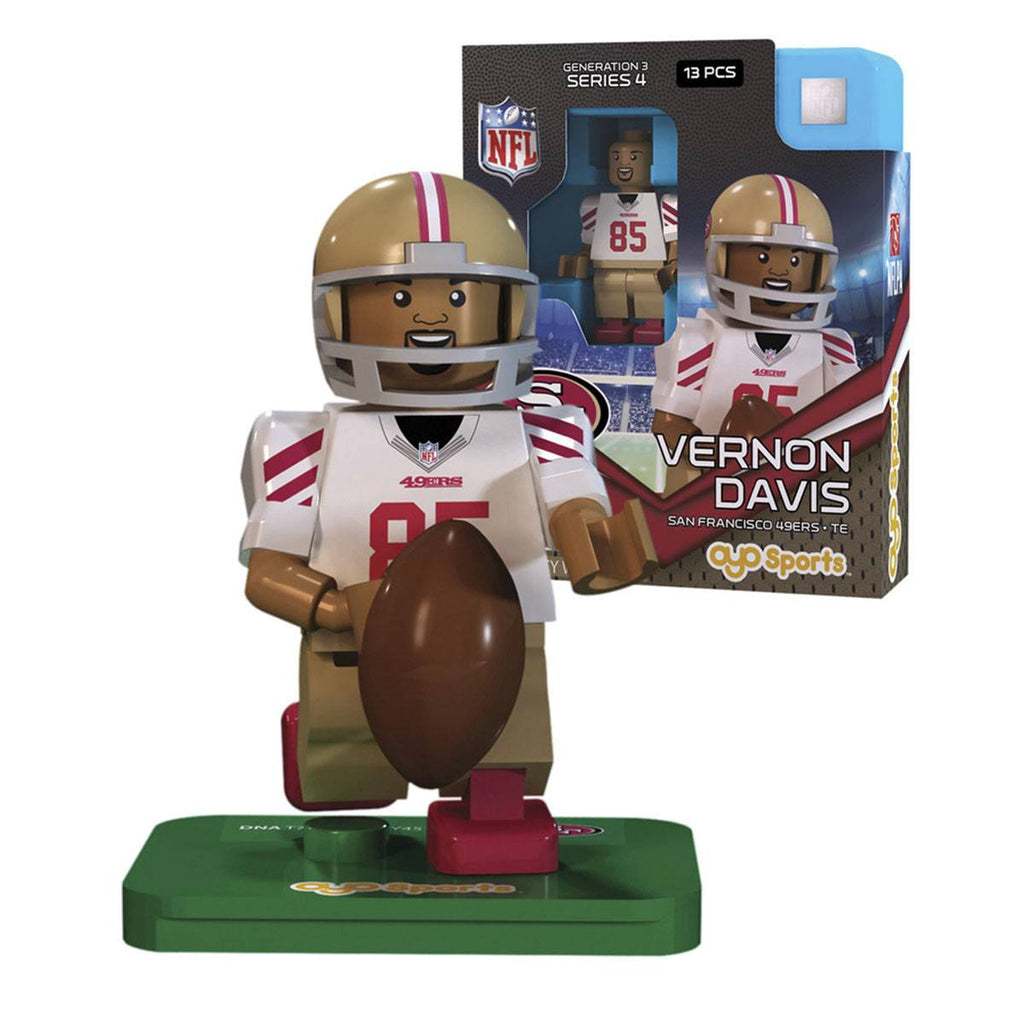 NFL San Francisco 49ers Vernon Davis G3S4 OYO Mini Figure - Radar Toys