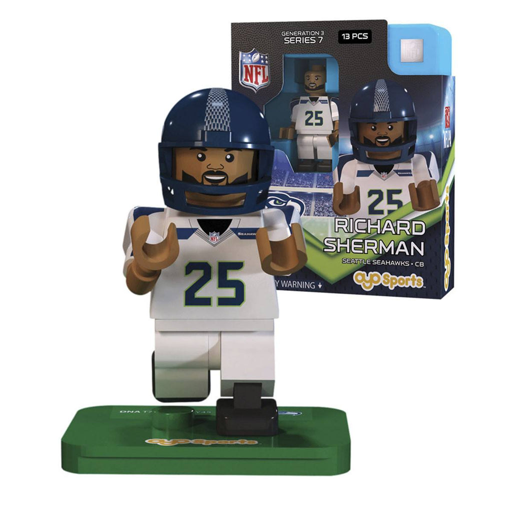 NFL Seattle Seahawks Richard Sherman G3S7 OYO Mini Figure - Radar Toys