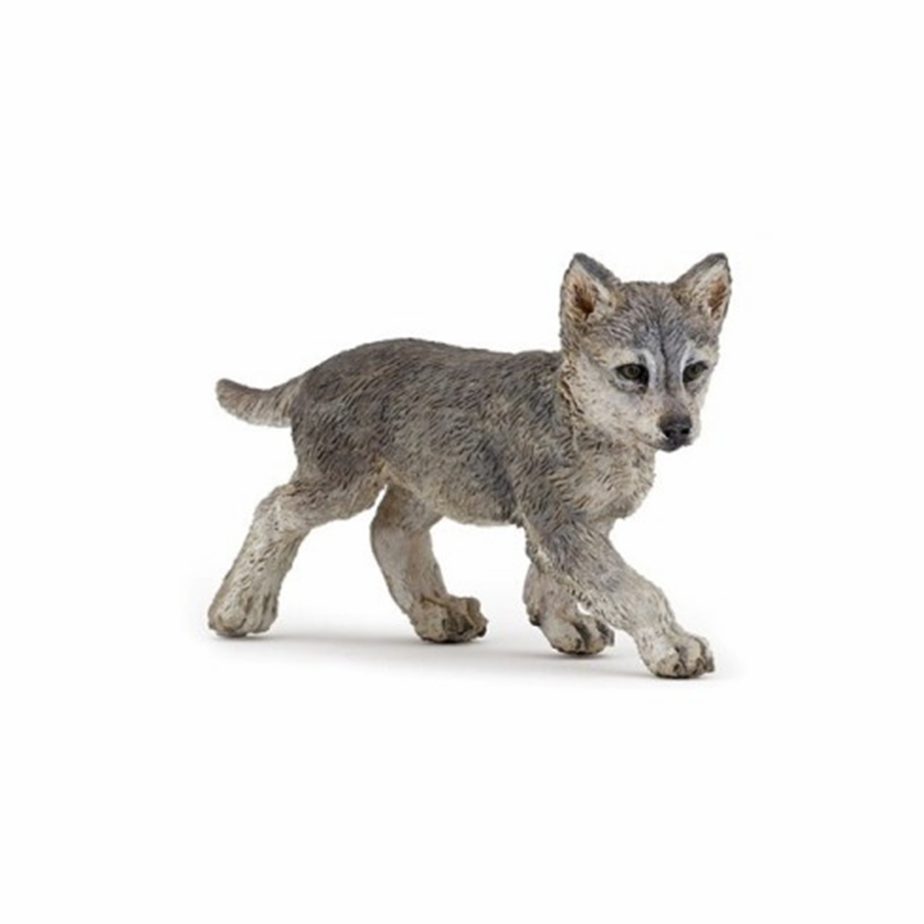 Papo Gray Wolf Cub Animal Figure 50162 - Radar Toys