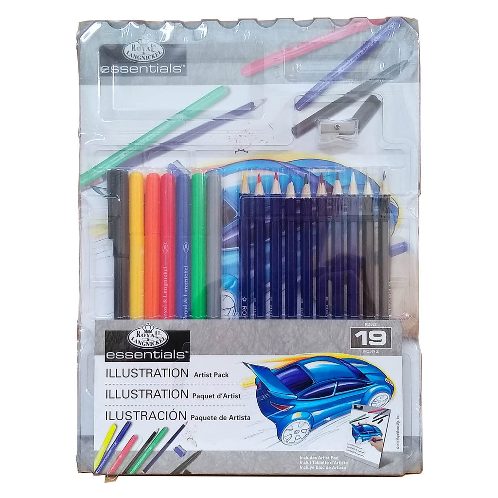 Royal Brush Essentials Illustration 19 Piece Art Set - Radar Toys