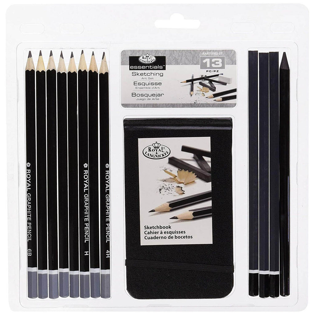 Royal Brush Essentials Sketching 13 Piece Art Set - Radar Toys