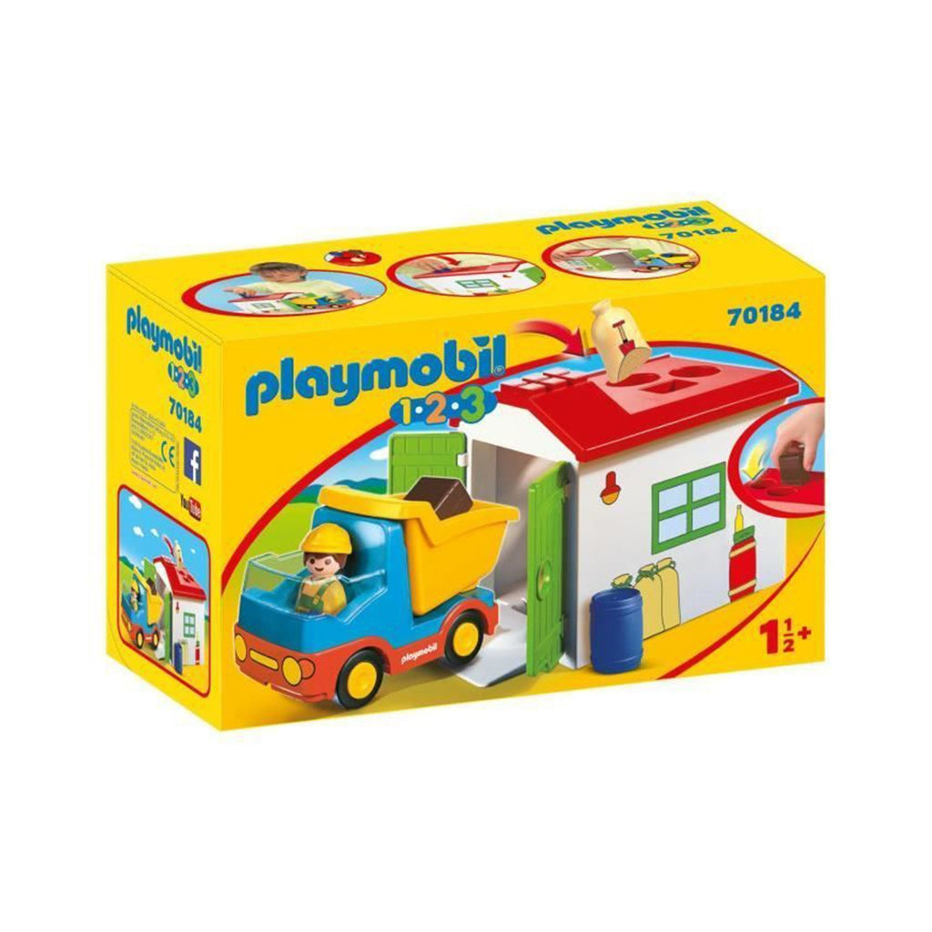 Playmobil 1-2-3 Dump Truck Building Set 70184 - Radar Toys