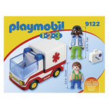 Playmobil 123 Rescue Ambulance Building Set 9122 - Radar Toys