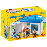 Playmobil 123 Take Along Police Station Building Set 9382 - Radar Toys