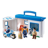 Playmobil 123 Take Along Police Station Building Set 9382 - Radar Toys