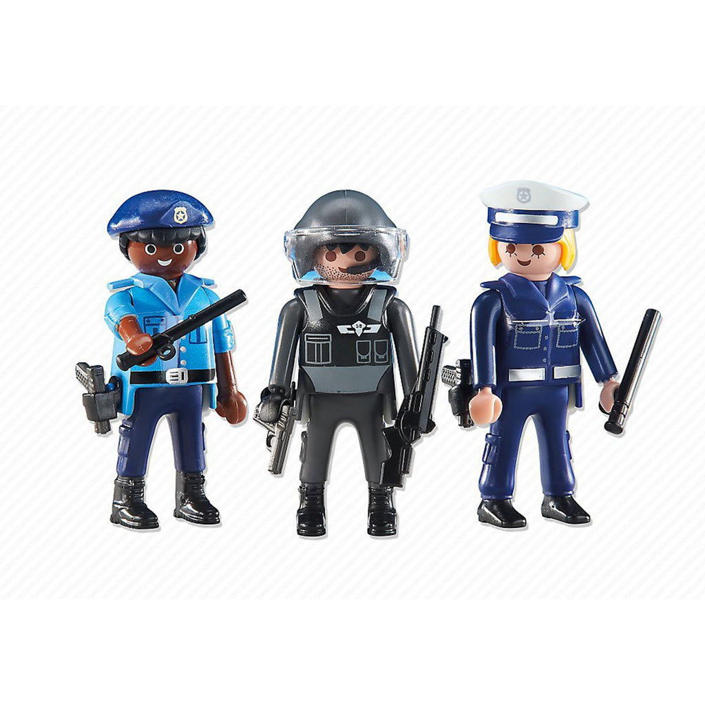 Playmobil 3 Police Officers Building Set 6501 - Radar Toys