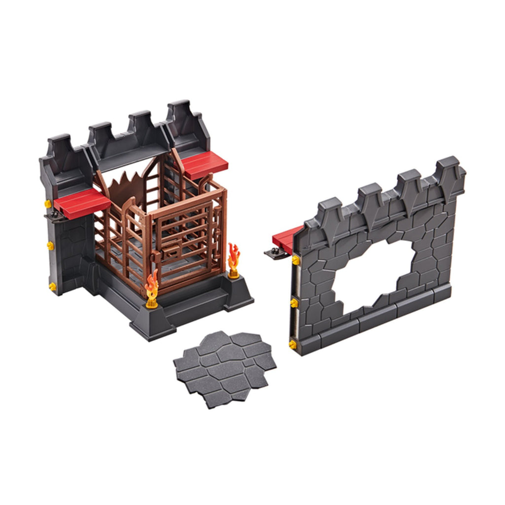 Playmobil Add-On Wall Extension For Burnham Raiders Building Set 9841