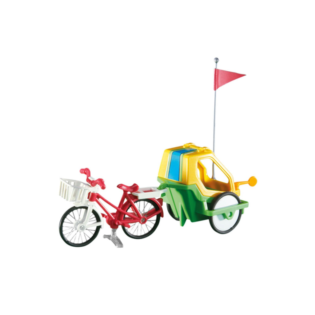 Playmobil Bike With Child's Trailer Building Set 6388