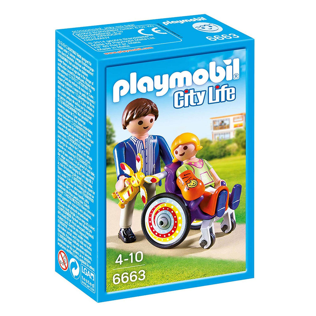 Playmobil City Life Child In Wheelchair Building Set 6663