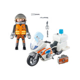 Playmobil City Life Emergency Motorbike Building Set 70051 - Radar Toys