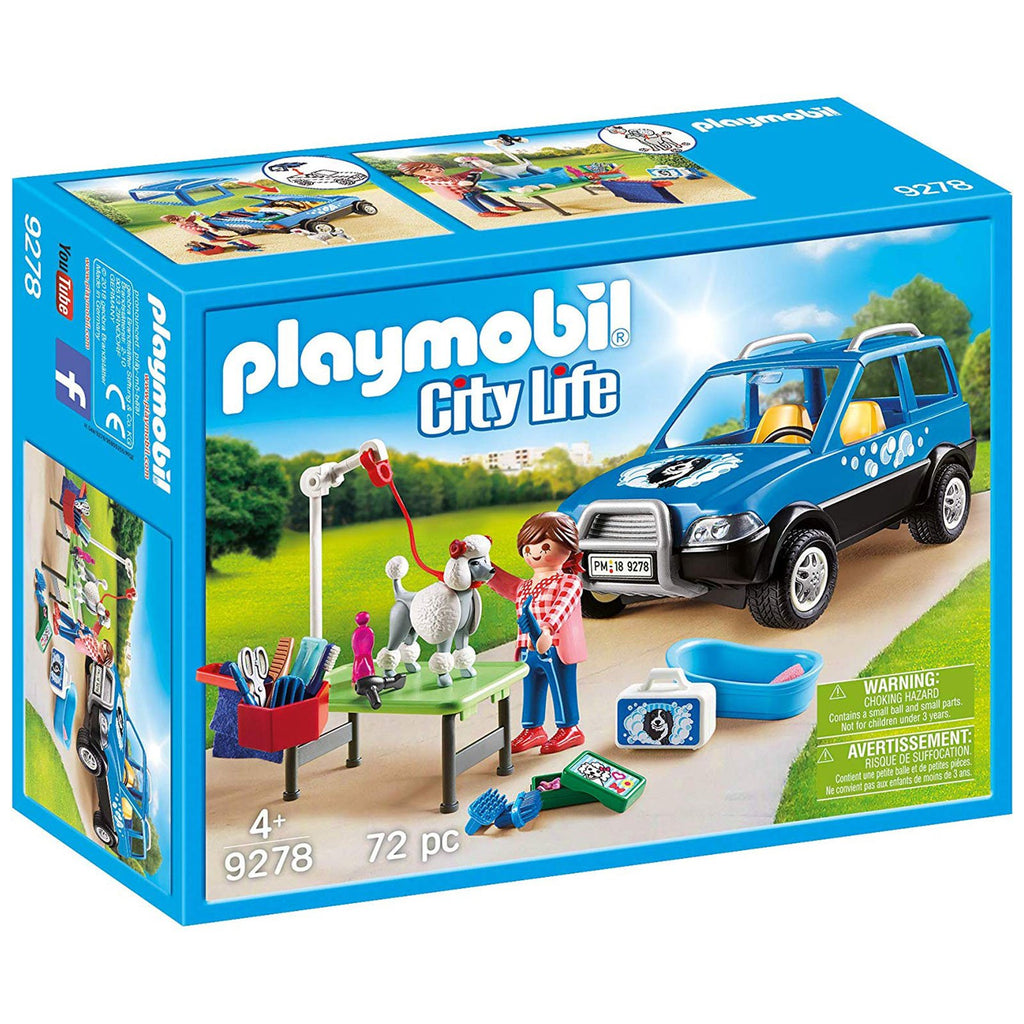 Playmobil City Life Mobile Pet Groomer Building Set 9278