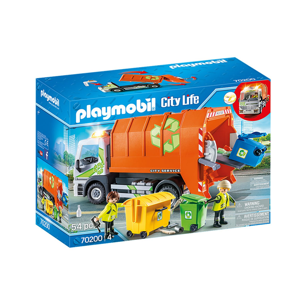 Playmobil City Life Recycling Truck Building Set 70200