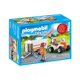Playmobil City Life Rescue Quad With Trailer Building Set 70053 - Radar Toys
