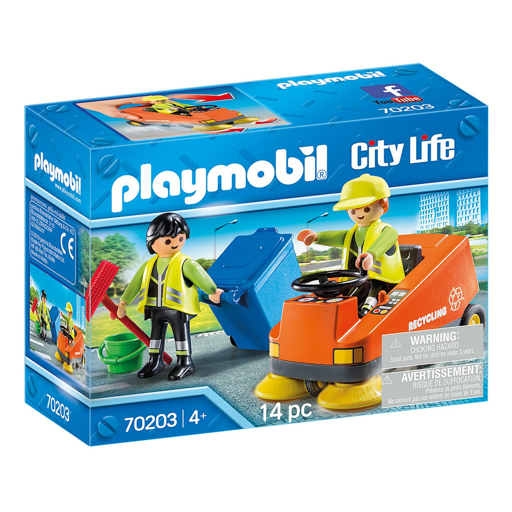 Playmobil City Life Street Sweeper Building Set 70203