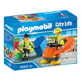 Playmobil City Life Street Sweeper Building Set 70203 - Radar Toys