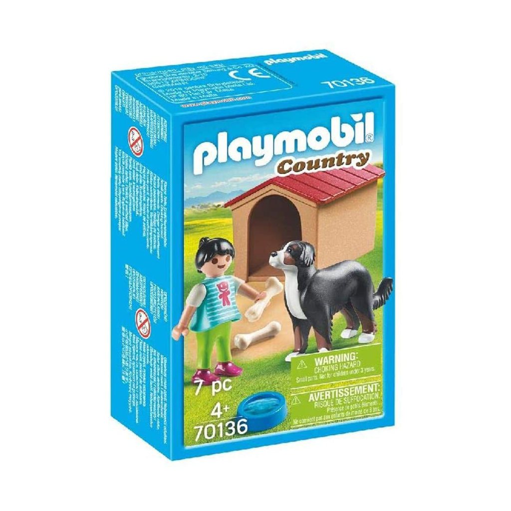 Playmobil Country Dog With Doghouse Building Set 70136