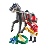 Playmobil Country Jockey With Horse Building Set 9261 - Radar Toys