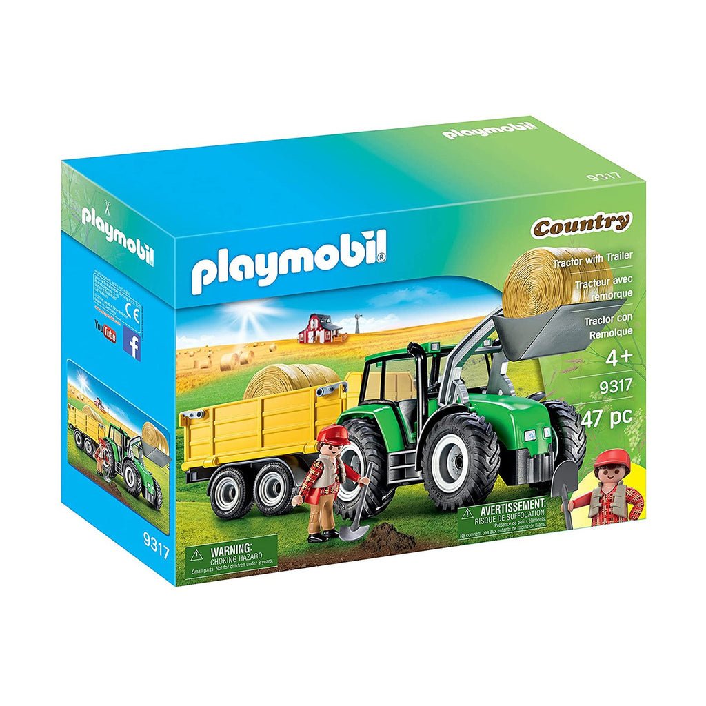 Playmobil Country Tractor With Trailer Building Set 9317 - Radar Toys