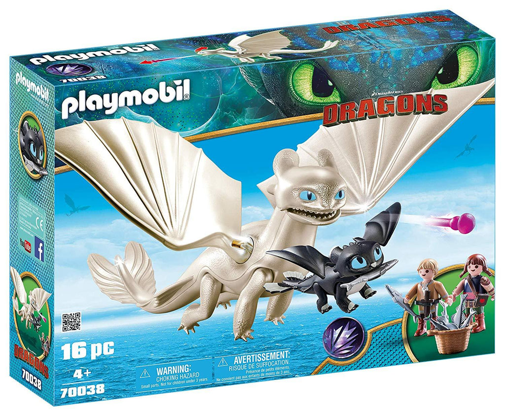 Playmobil Dragons Light Fury Playset Building Set 70038 - Radar Toys