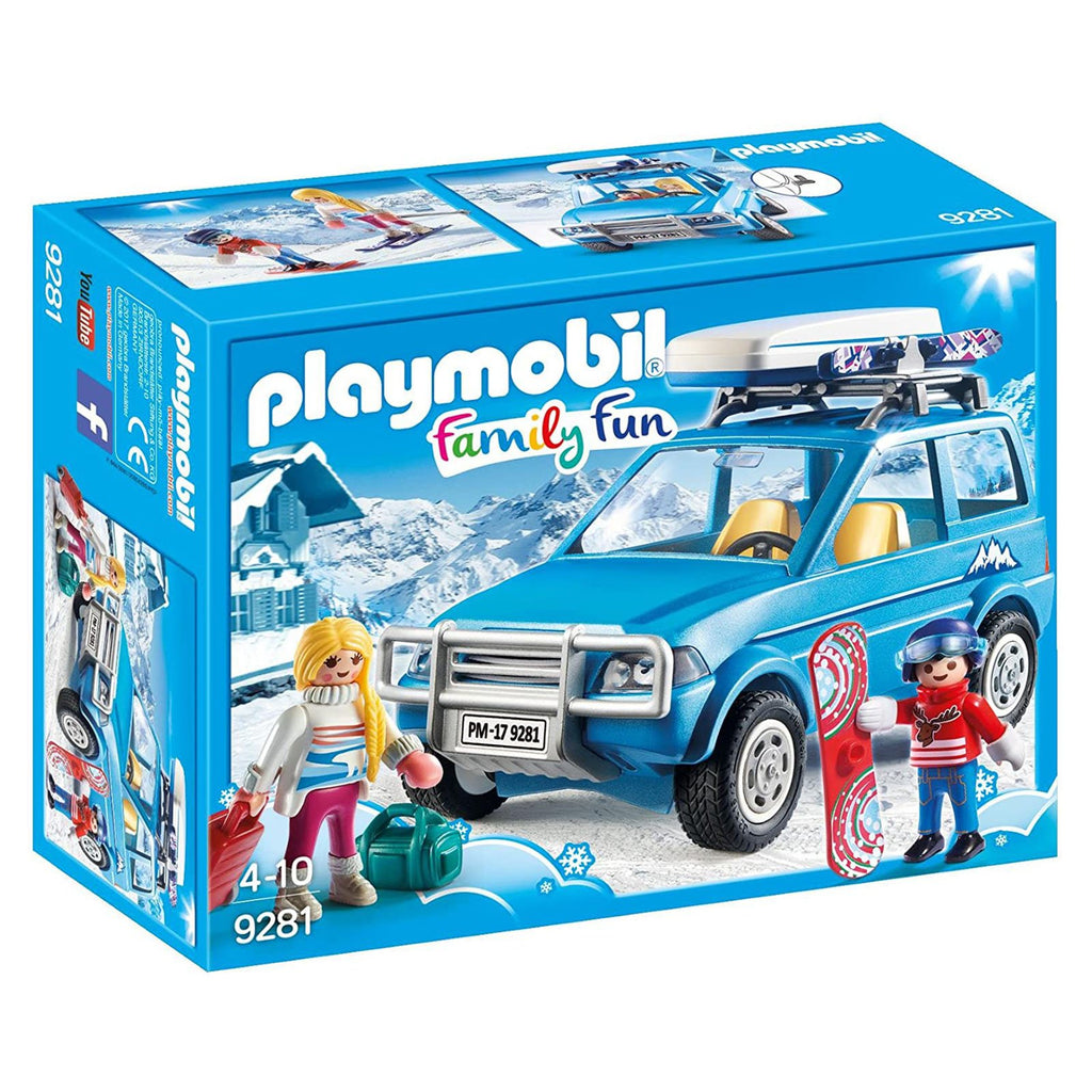 Playmobil Family Fun Winter SUV Building Set 9281