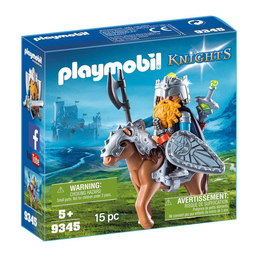 Playmobil Knights Dwarf Fighter With Pony Building Set 9345
