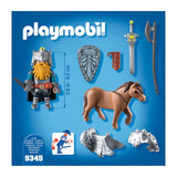 Playmobil Knights Dwarf Fighter With Pony Building Set 9345 - Radar Toys