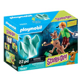 Playmobil Scooby-Doo Scooby & Shaggy With Ghost Building Set 70287 - Radar Toys