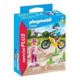 Playmobil Special Plus Children With Skates And Bike Building Set 70061 - Radar Toys