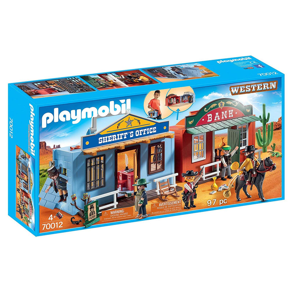 Playmobil Western Take Along Western City Building Set 70012