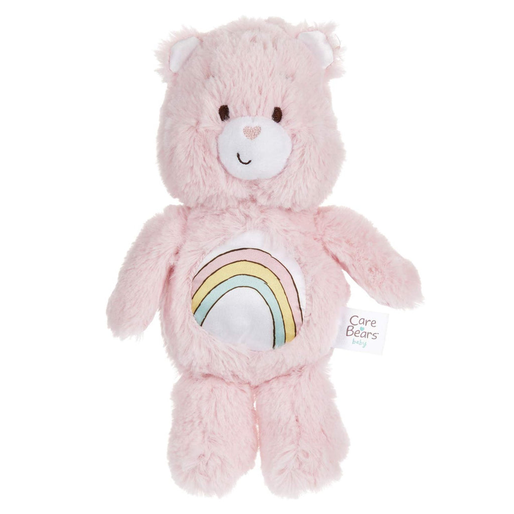 Care Bears Baby Bedtime Bear Pink Bean Bag Plush Rattle