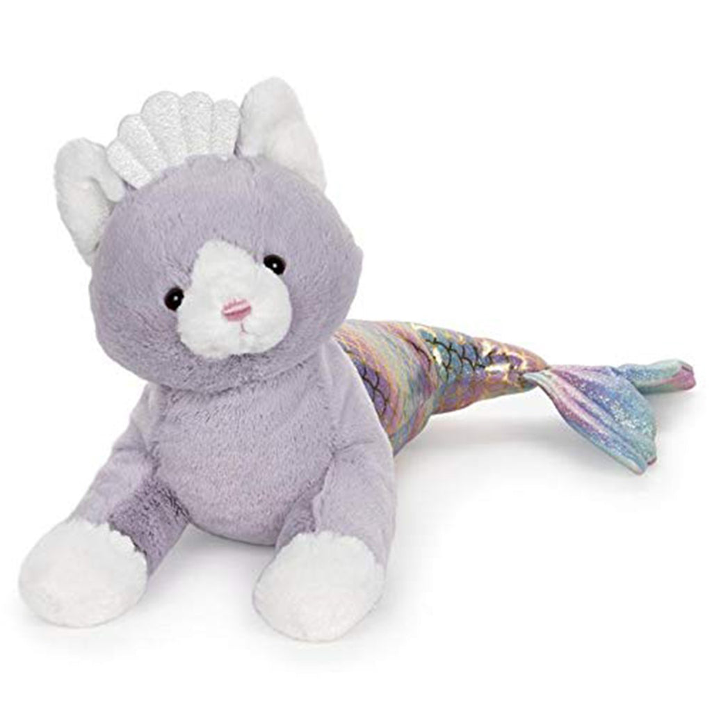 Gund Cat Mermaid with Rainbow Iridescent Tail 18 Inch Plush Figure