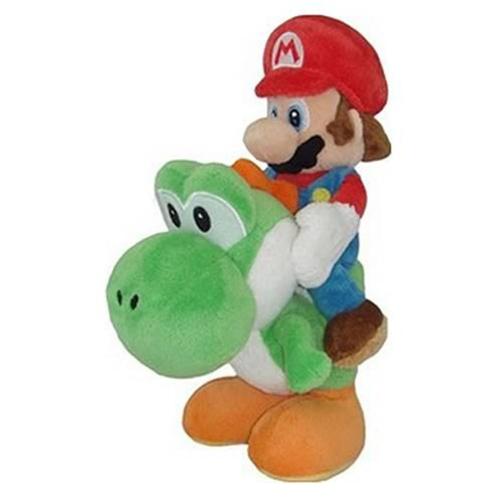 Little Buddy Super Mario Riding Yoshi 8 Inch Plush