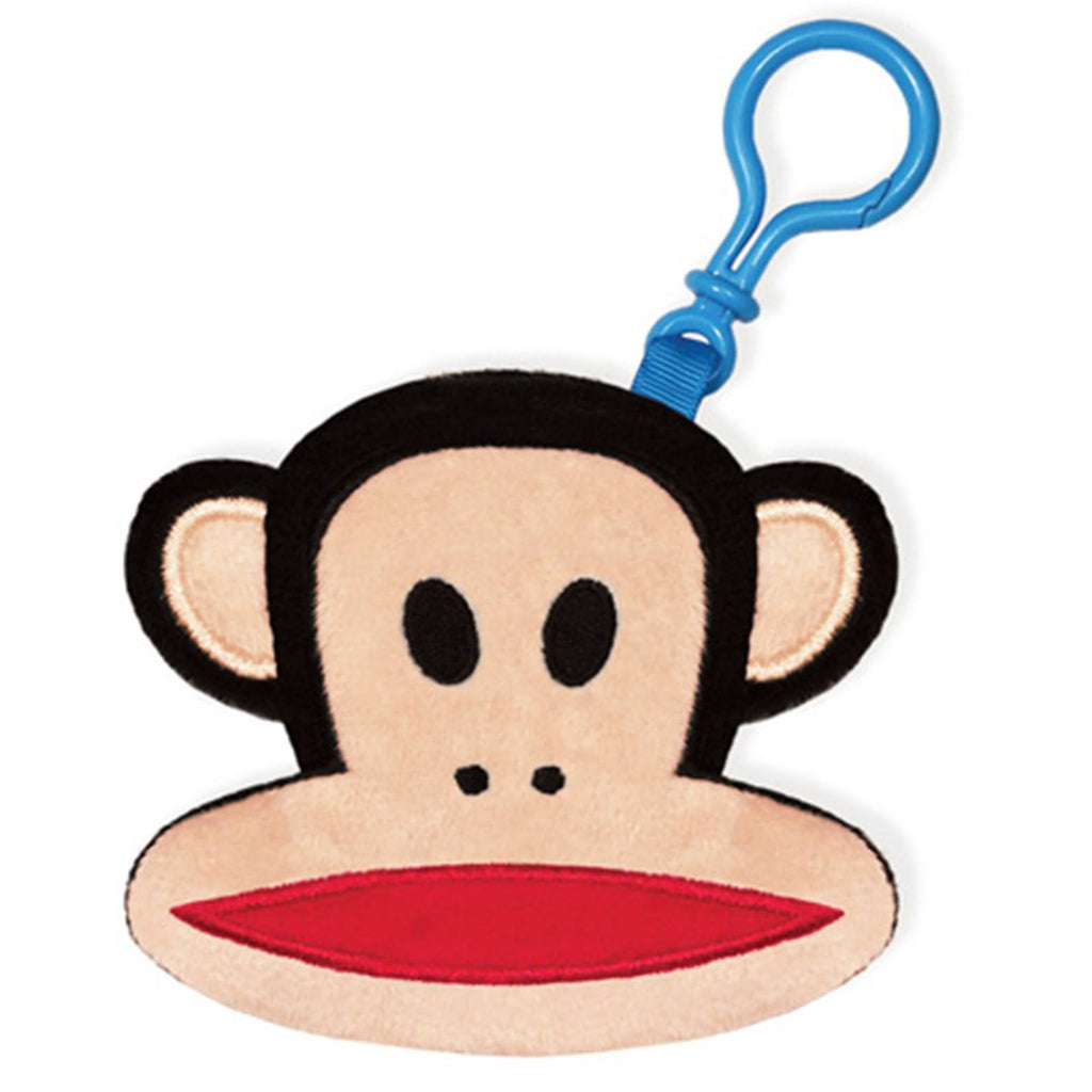 Paul Frank Julius The Monkey Plush Zipper Pouch Backback Clip