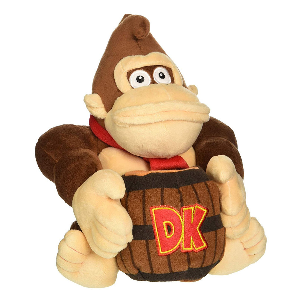 Super Mario Donkey Kong And Barrel 8 Inch Plush