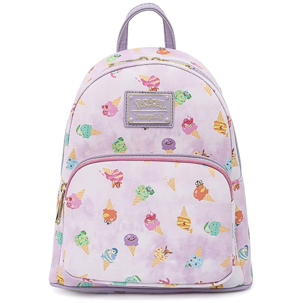 Loungefly Pokemon Ice Cream Acid Wash Denim Mini Backpack
