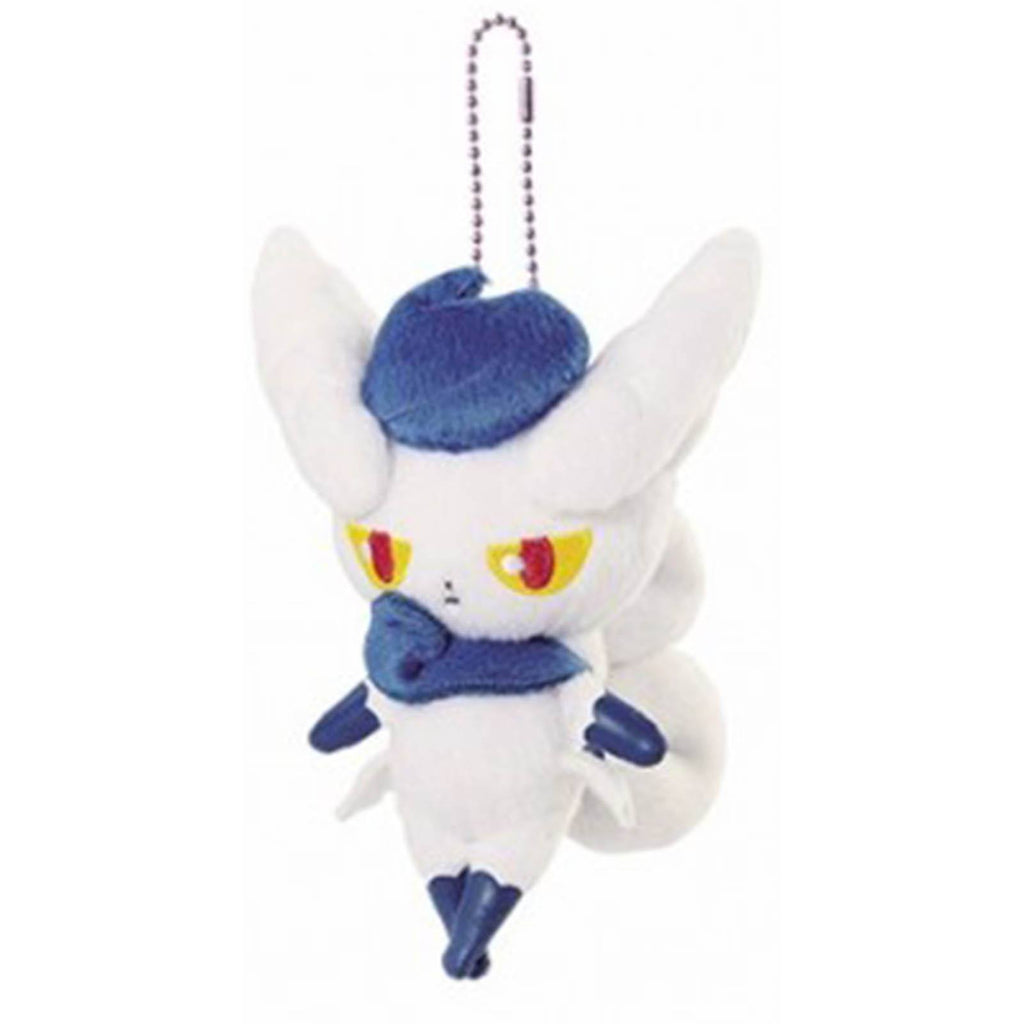 Pokemon Female Meowstic 6 Inch Plush Figure Keychain