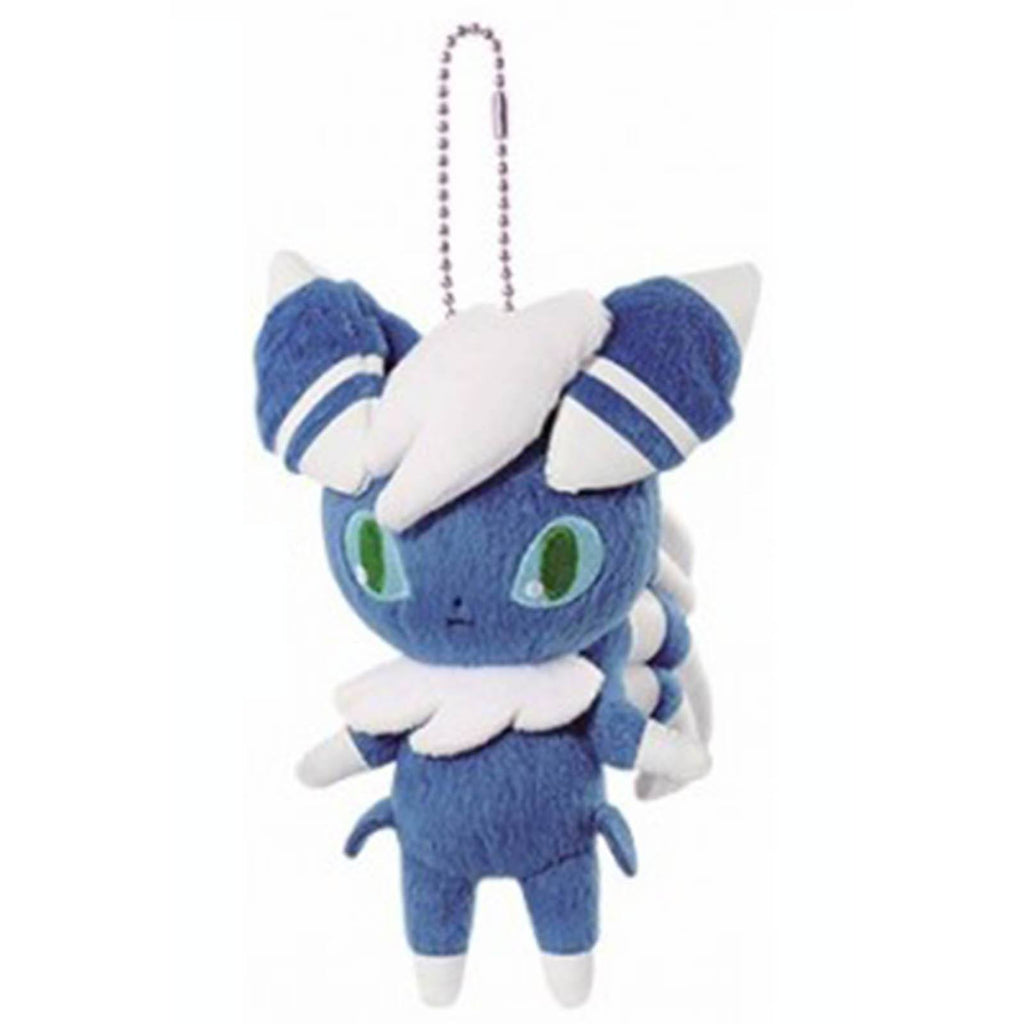 Pokemon Male Meowstic 6 Inch Plush Figure Keychain