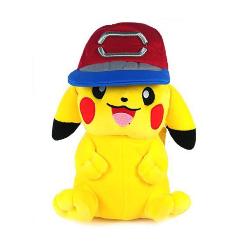 Pokemon Pikachu With Ash Hat 10 Inch Plush Figure