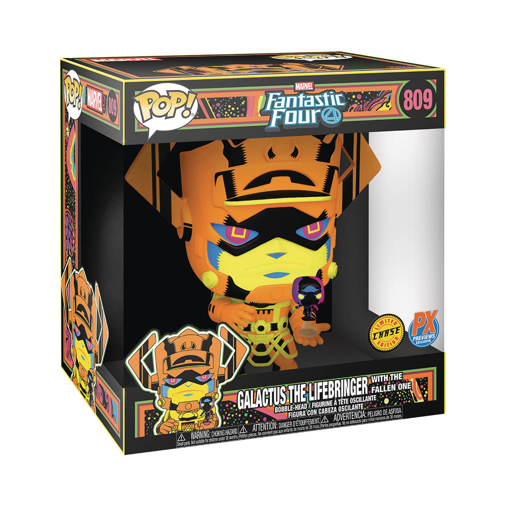 Funko Fantastic Four PX Blacklight POP Galactus Silver Surfer Set CHASE VERSION