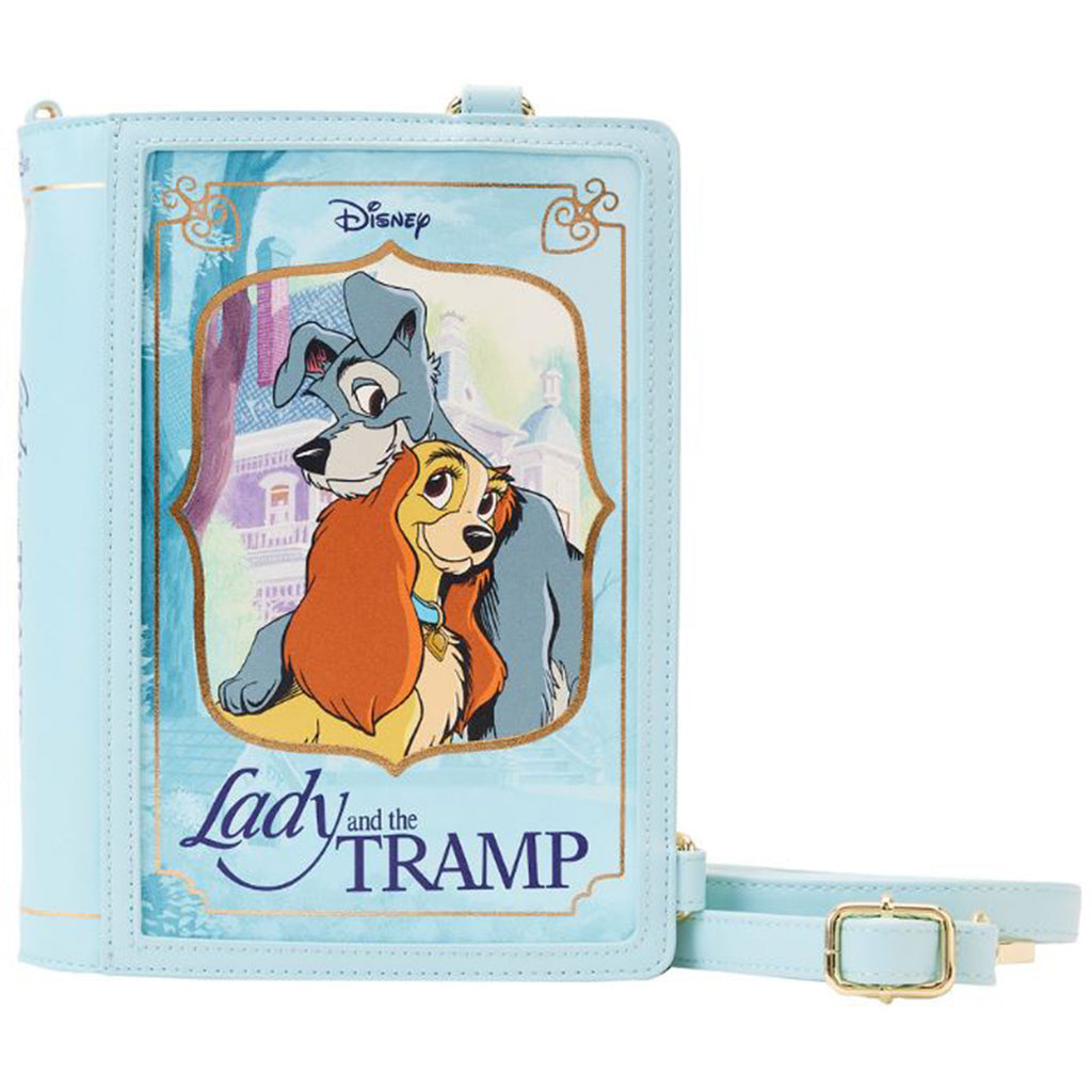 Loungefly Disney Lady And The Tramp Classic Book Convertible Crossbody Bag Purse