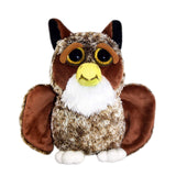 Feisty Pets Dastardly Daniel Great Horned Owl Plush Figure - Radar Toys